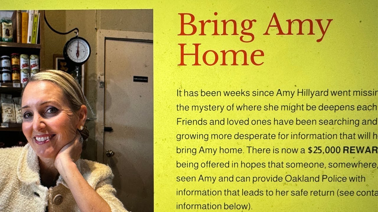 Amy Hillyard Missing Update: Reward Now At ,000 In Finding Oakland Cafe Business Owner Amy Hillyard Missing Update: Reward Now At ,000 In Finding Oakland Cafe Business Owner