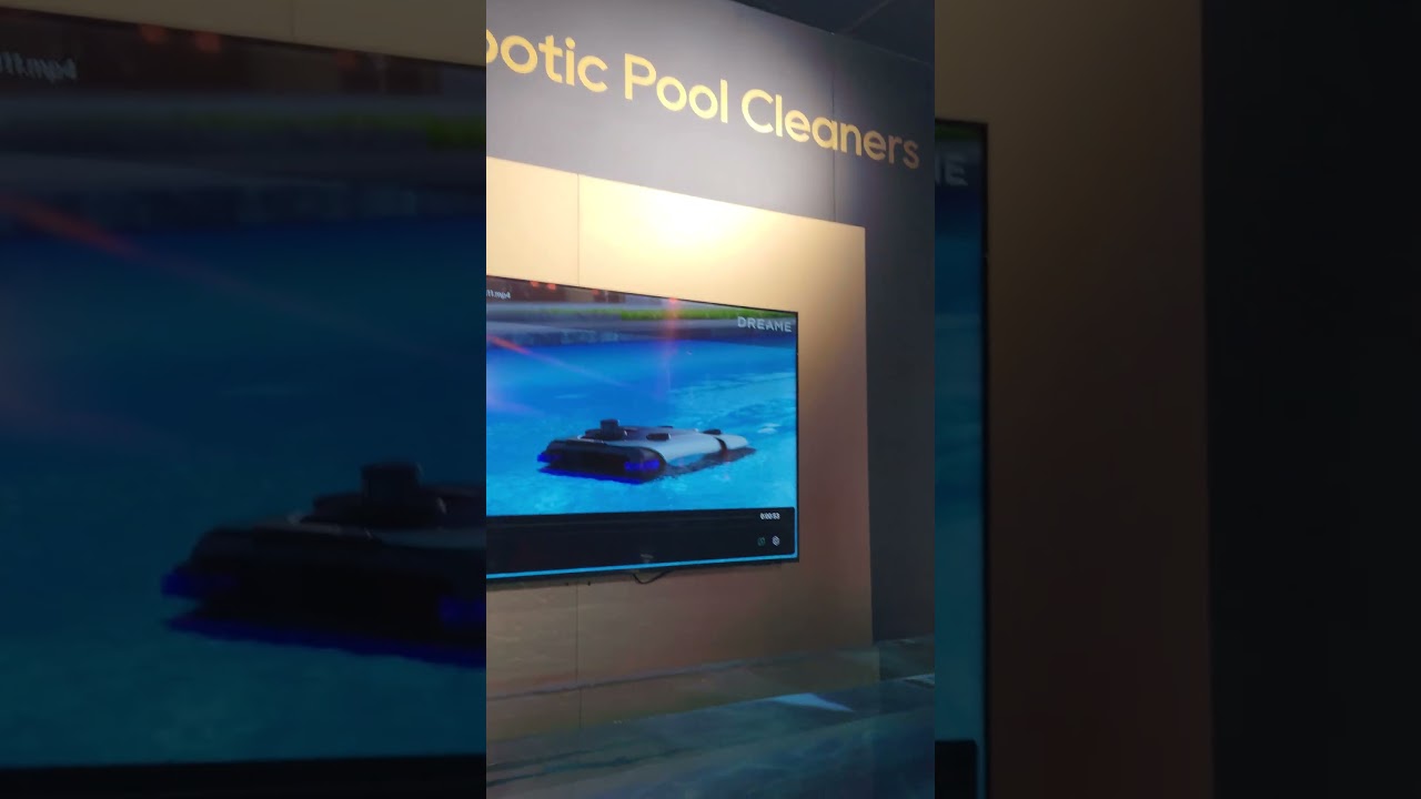 Robotic Pool Cleaner in Action Displayed at The DREAME Next in San Francisco