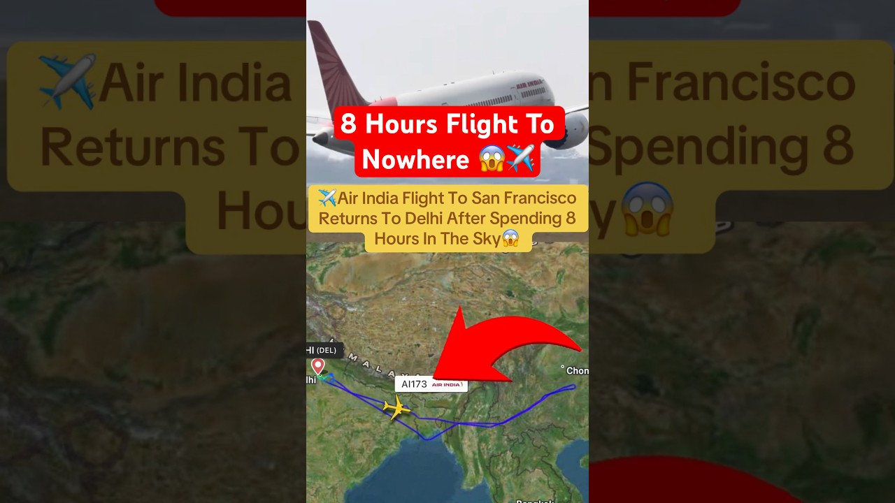 230 Passengers Stuck On AirIndia Flight To Nowhere For 8 Hours😱✈️ #usa #aviation #news #india #uk