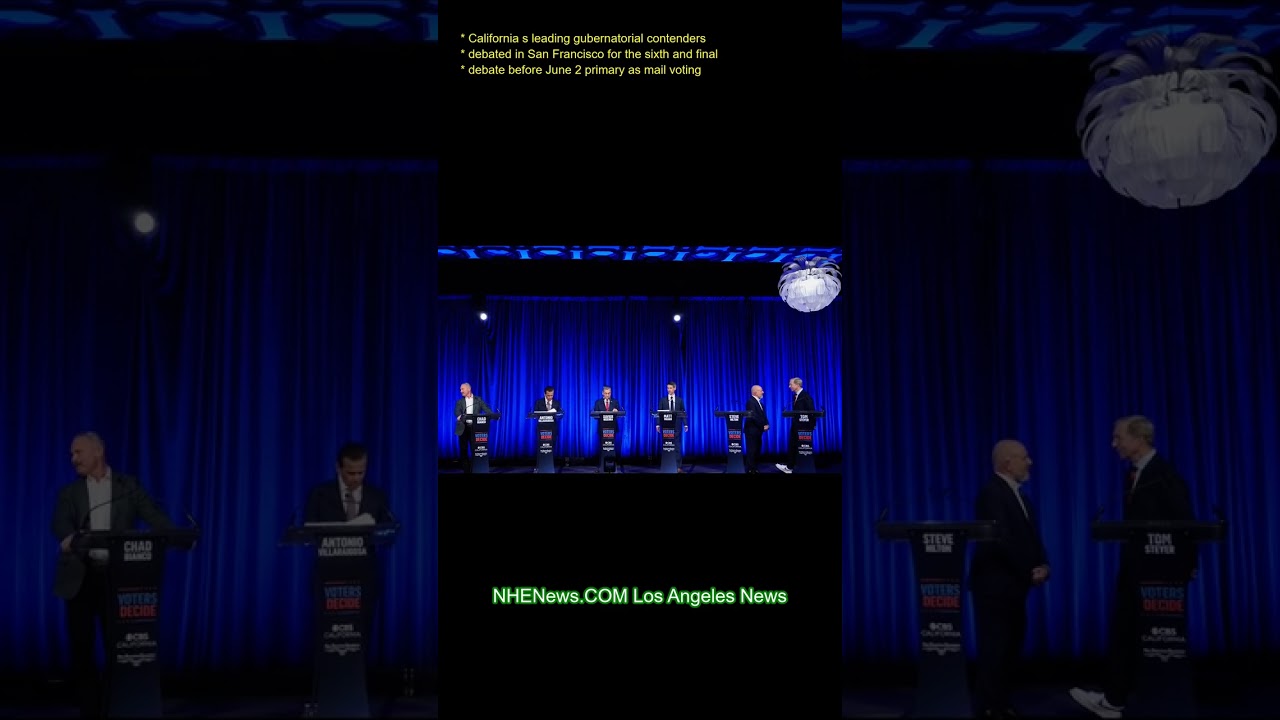 California’s leading gubernatorial contenders debated in San Francisco for the sixth and final debat California’s leading gubernatorial contenders debated in San Francisco for the sixth and final debat