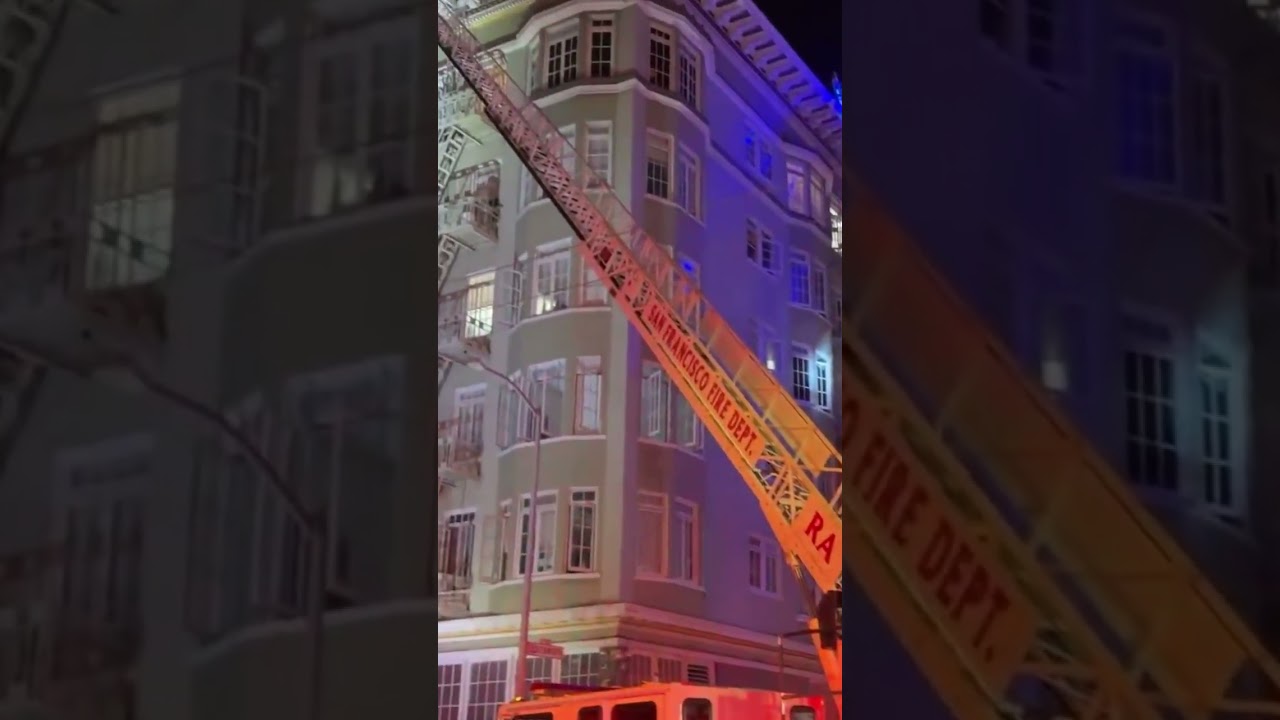 Fire damages 6-story apartment building in San Francisco Fire damages 6-story apartment building in San Francisco