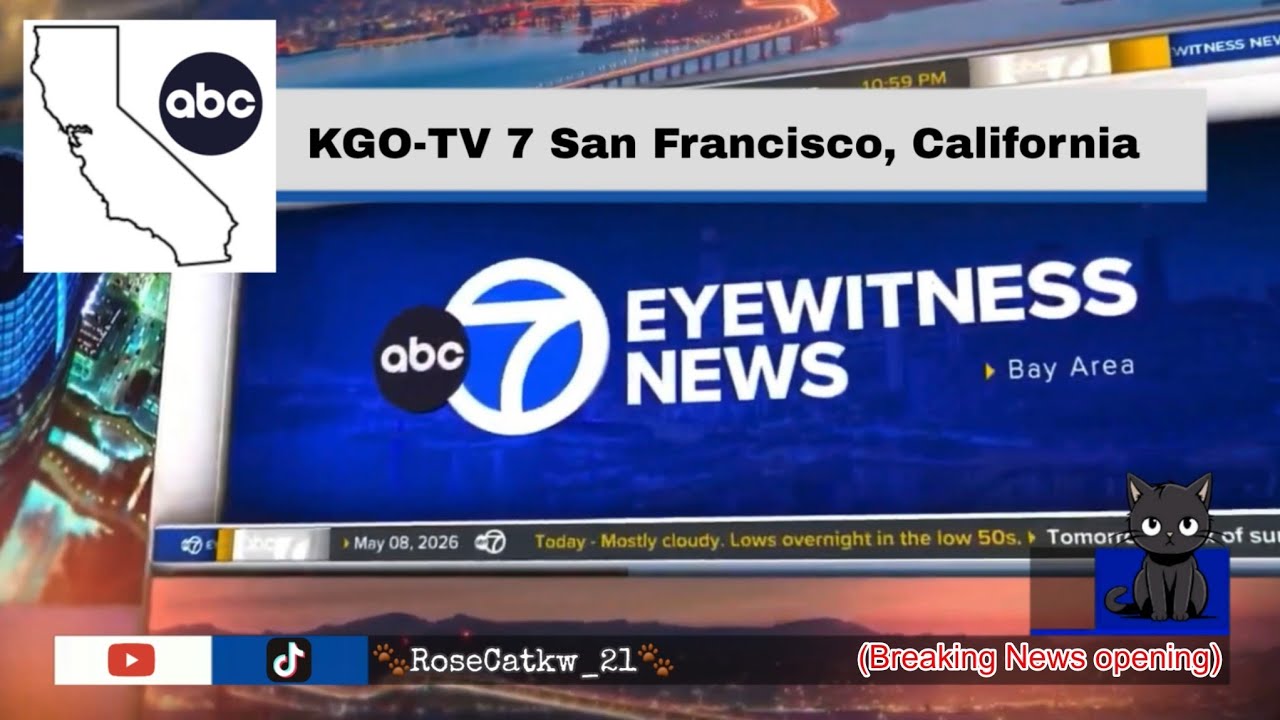 KGO-TV 7 San Francisco, California; ABC 7 Eyewitness News at 11pm Open/Intro (Breaking News) KGO-TV 7 San Francisco, California; ABC 7 Eyewitness News at 11pm Open/Intro (Breaking News)