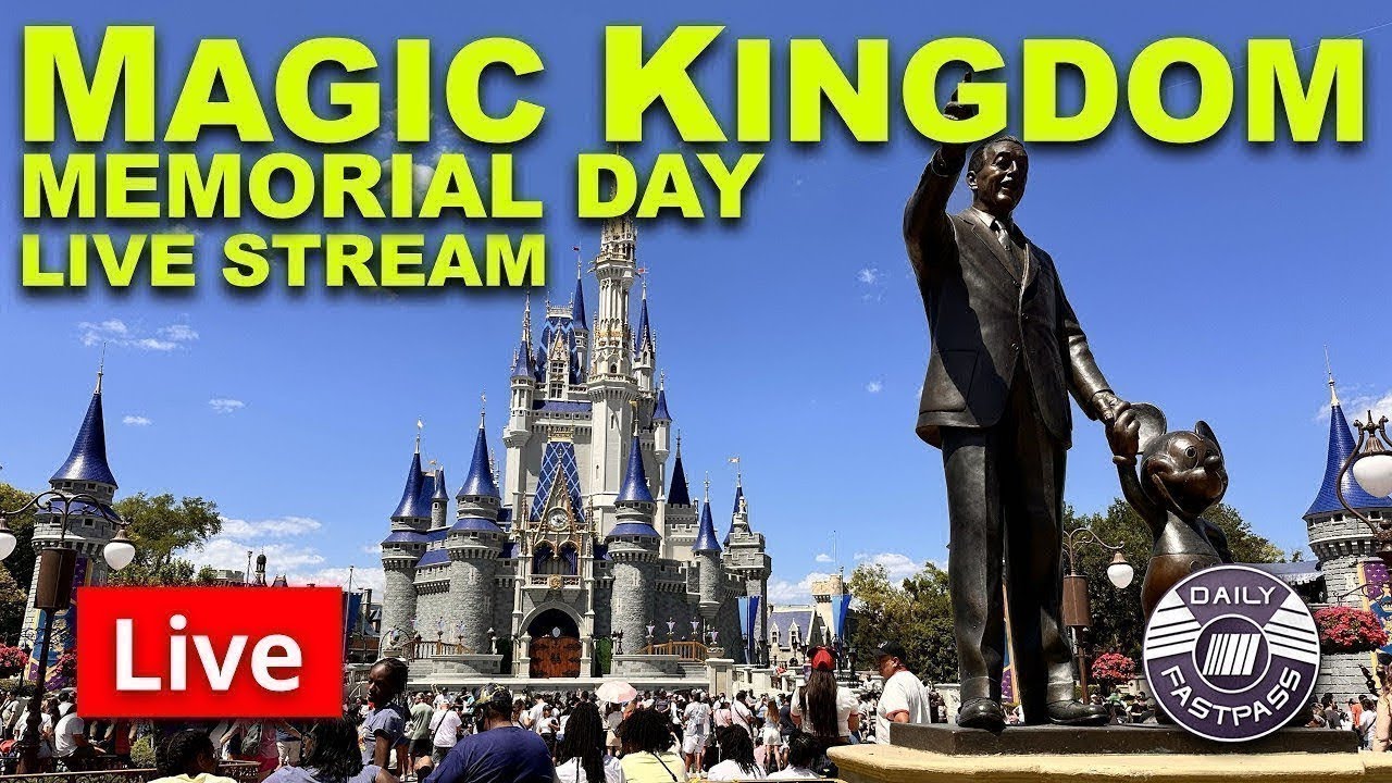 🔴 Live: Magic Kingdom Memorial Day Rides, Parades & Fireworks | Disney World Live Stream 5.25.2026