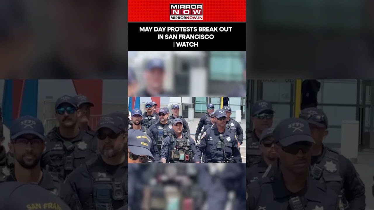 May Day Protesters Block Roadway At San Francisco Airport’s International Terminal #shorts #us May Day Protesters Block Roadway At San Francisco Airport’s International Terminal #shorts #us