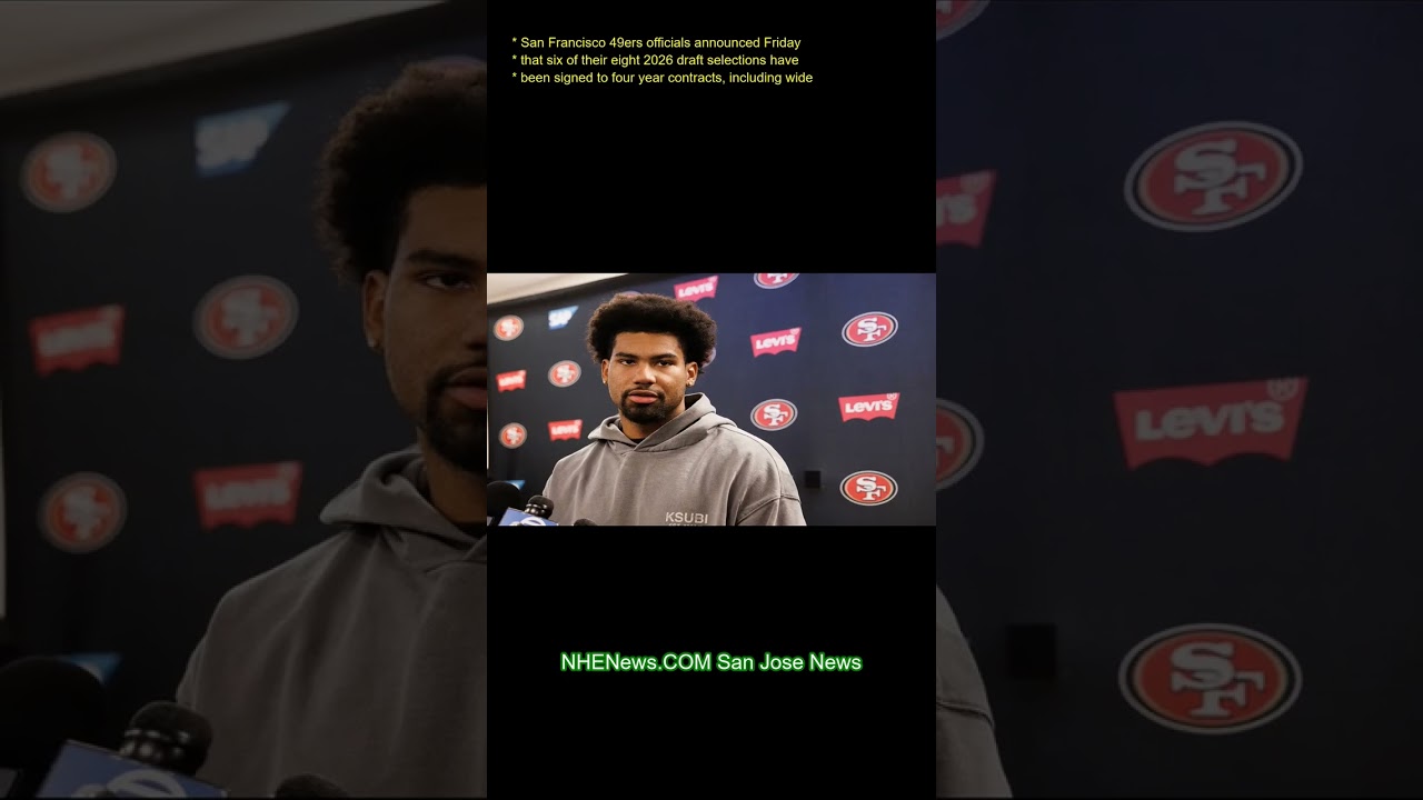 San Francisco 49ers officials announced Friday that six of their eight 2026 draft selections have be