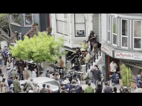 San Francisco-based rapper uses stoop for jam sessions, concerts and as a recording studio San Francisco-based rapper uses stoop for jam sessions, concerts and as a recording studio