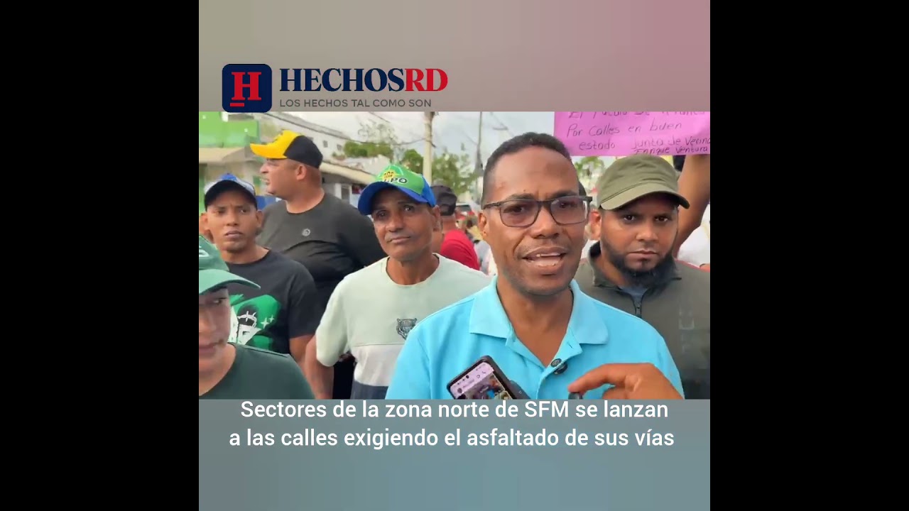 Sectores de la zona norte de SFM se lanzan a las calles exigiendo asfaltado de sus vías Sectores de la zona norte de SFM se lanzan a las calles exigiendo asfaltado de sus vías