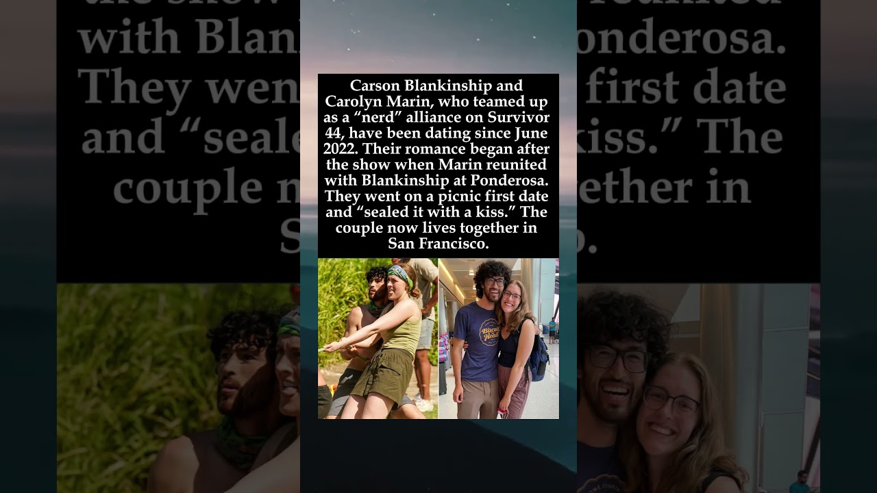 Survivor 44’s Carson & Carolyn Still Together, Living in San Francisco #Survivor44#CarsonBlankinship