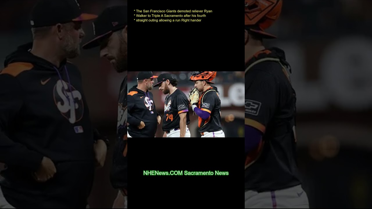 The San Francisco Giants demoted reliever Ryan Walker to Triple-A Sacramento after his fourth straig