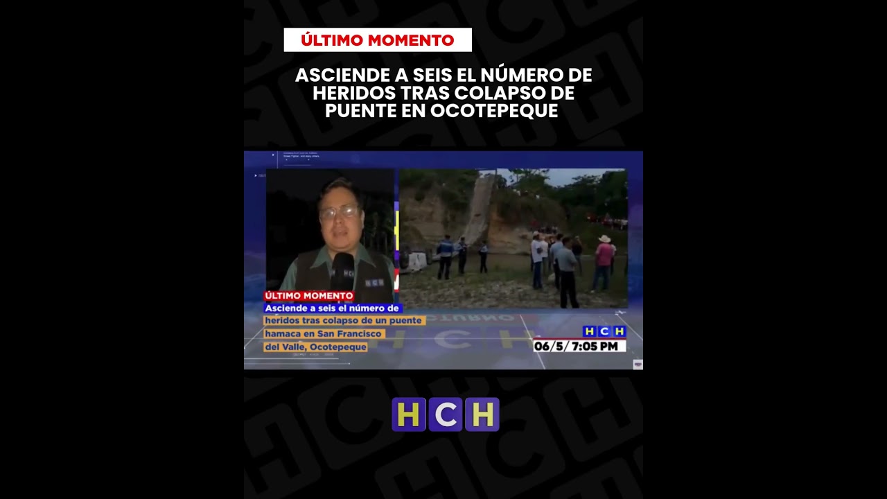 ¡Tragedia! Derrumbe de Puente en Ocotepeque deja seis heridos ¡Tragedia! Derrumbe de Puente en Ocotepeque deja seis heridos
