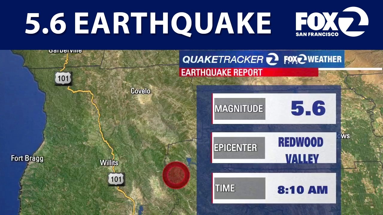 5.6 earthquake strikes near Ukiah in Mendocino County | KTVU