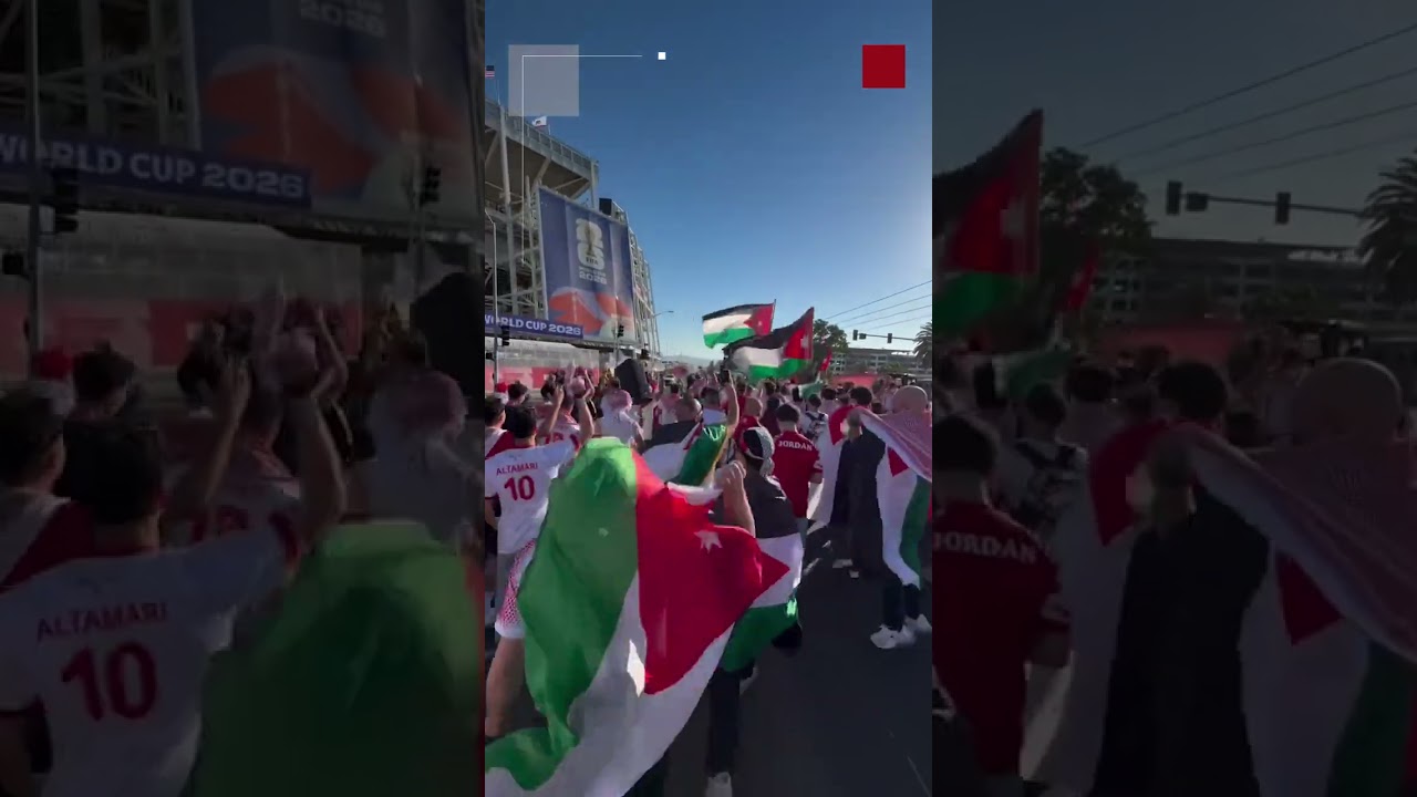 الاتحاد الأردني ينشر مشاهد لجماهير النشامى في سان فرانسيسكو ويعلق: أجواء جماهير النشامى