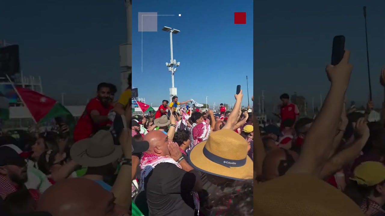 توافد أعداد كبيرة من الجماهير الأردنية لملعب سان فرانسيسكو لمؤازرة النشامى