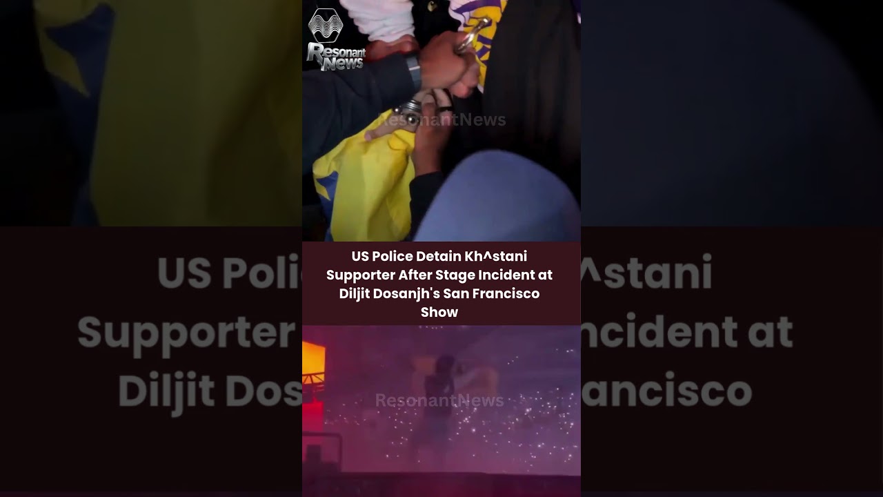 A disruption briefly halted Diljit Dosanjh San Francisco show when a man made his way onto the stage A disruption briefly halted Diljit Dosanjh San Francisco show when a man made his way onto the stage
