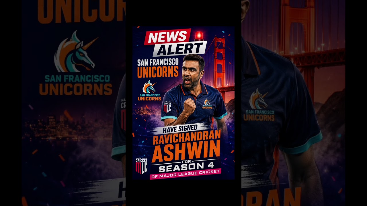 🔥 Ashwin Joins San Francisco Unicorns! 🤯 Major League Cricket Season 4 Big Breaking News 🔥 Ashwin Joins San Francisco Unicorns! 🤯 Major League Cricket Season 4 Big Breaking News