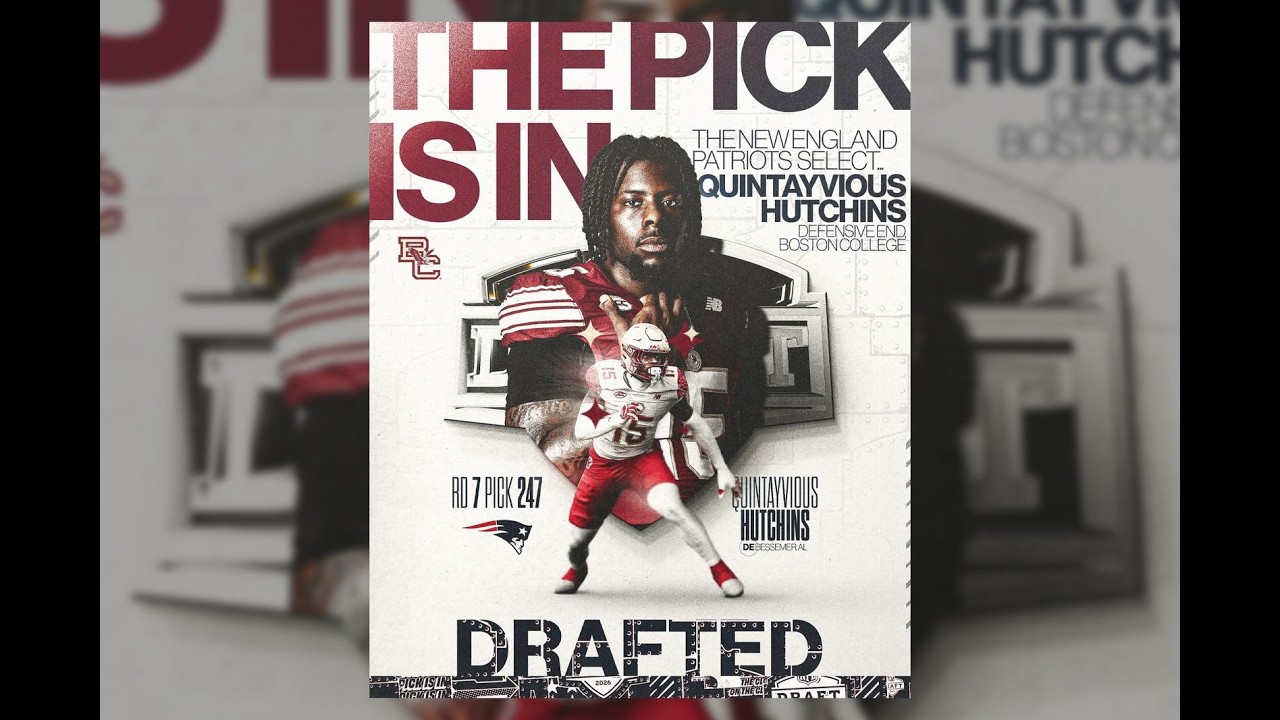 Bill Carroll’s 32 Players In 32 Days Quintayvious Hutchins 6’2 7/8″ 233 OLB, 4.74 Pick #247 Patriots Bill Carroll’s 32 Players In 32 Days Quintayvious Hutchins 6’2 7/8″ 233 OLB, 4.74 Pick #247 Patriots