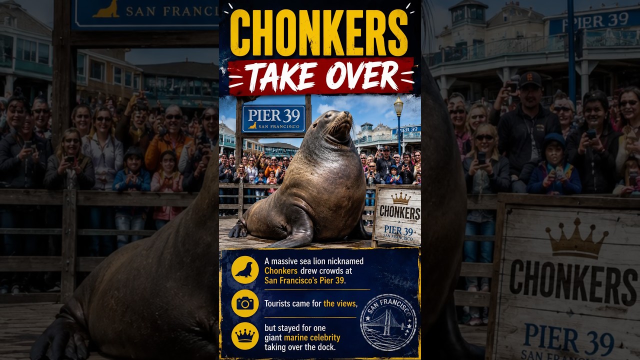🦭 Chonkers Took Over an Entire Pier! 😲 | San Francisco’s Giant Sea Lion