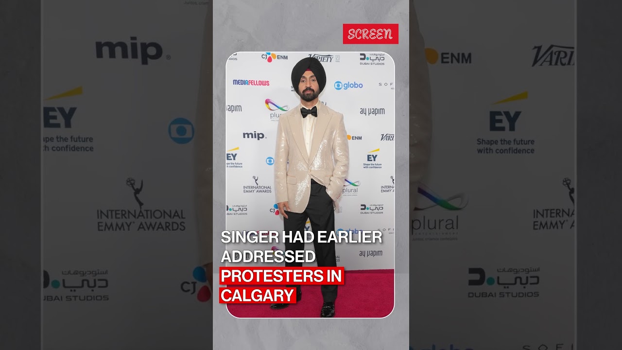 Diljit Dosanjh San Francisco Concert Disrupted By Protester Waving Khalistan Flag | Screen | #shorts Diljit Dosanjh San Francisco Concert Disrupted By Protester Waving Khalistan Flag | Screen | #shorts