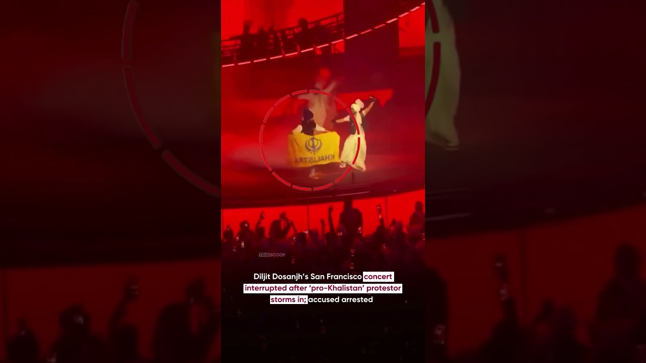 Diljit Dosanjh’s San Francisco concert interrupted after ‘pro-Khalistan’ protestor storms in Diljit Dosanjh’s San Francisco concert interrupted after ‘pro-Khalistan’ protestor storms in