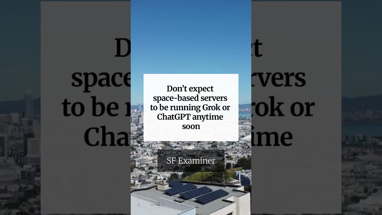 Don’t expect space-based servers to be running Grok or ChatGPT anytime soon Don’t expect space-based servers to be running Grok or ChatGPT anytime soon
