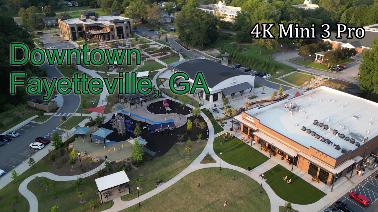Fayetteville GA Downtown Reel 4k Stock Aerial Drone Footage Fayetteville GA Downtown Reel 4k Stock Aerial Drone Footage