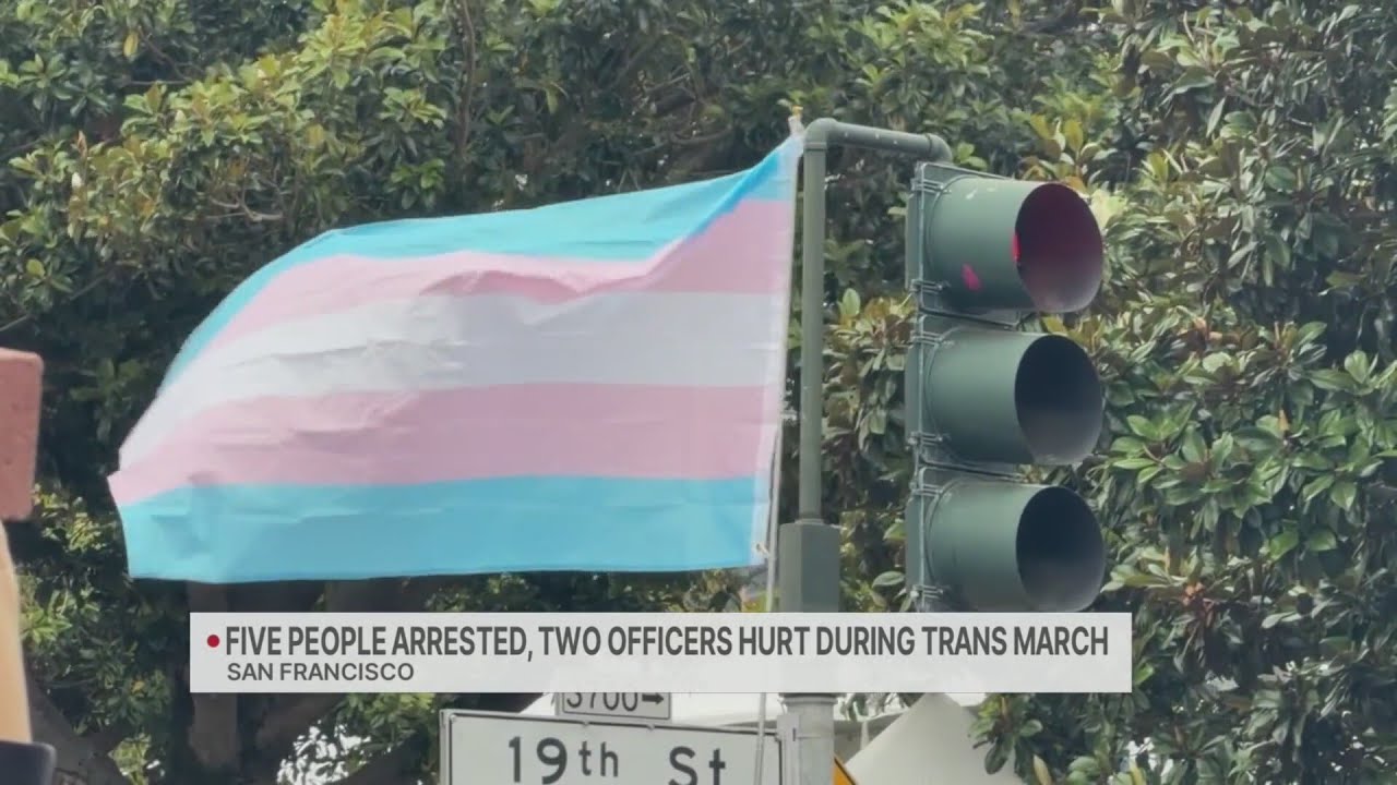 Five people arrested, two officers hurt during SF Trans March Five people arrested, two officers hurt during SF Trans March
