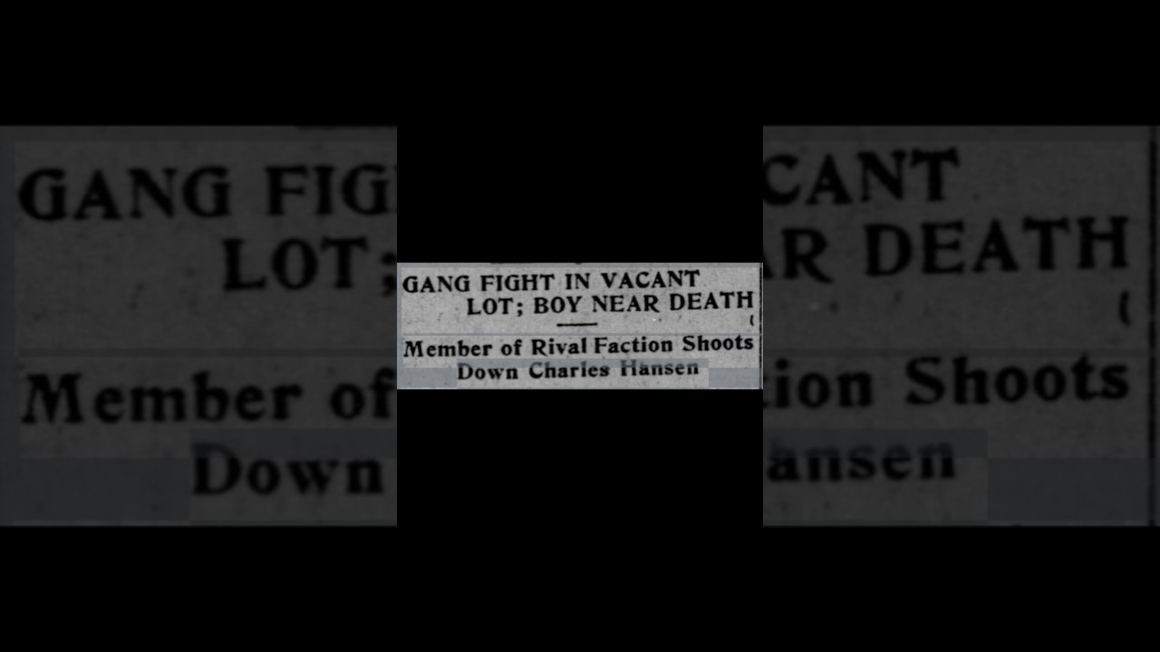 Gang Shooting in San Francisco. Article from 1912 Gang Shooting in San Francisco. Article from 1912