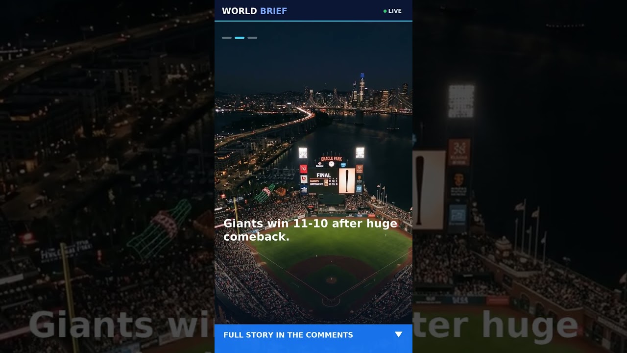 Giants Rookie Bryce Eldridge Blasts Walk-Off Grand Slam, Sets MLB Record #Shorts #WorldBrief Giants Rookie Bryce Eldridge Blasts Walk-Off Grand Slam, Sets MLB Record #Shorts #WorldBrief