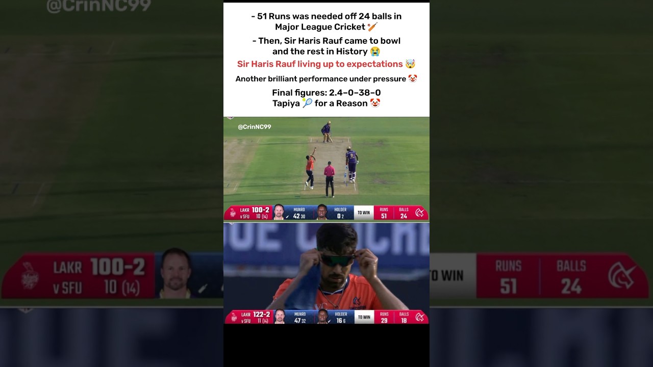 Humiliating start by Haris Rauf in the MLC for the San Francisco Unicorns 🤡|#shorts #harisrauf