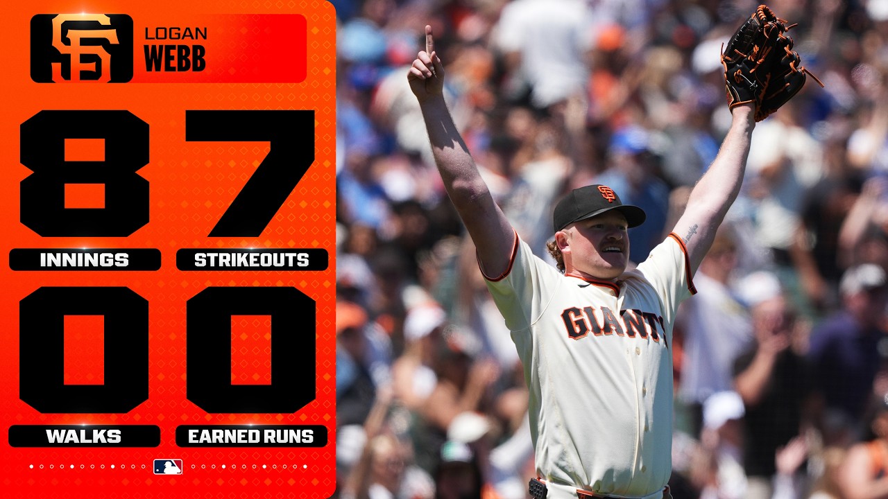 Logan Webb stays HOT with another STRONG performance for the Giants! 💪 (8 IP, 7 Ks, 0 ER! 🔥) Logan Webb stays HOT with another STRONG performance for the Giants! 💪 (8 IP, 7 Ks, 0 ER! 🔥)