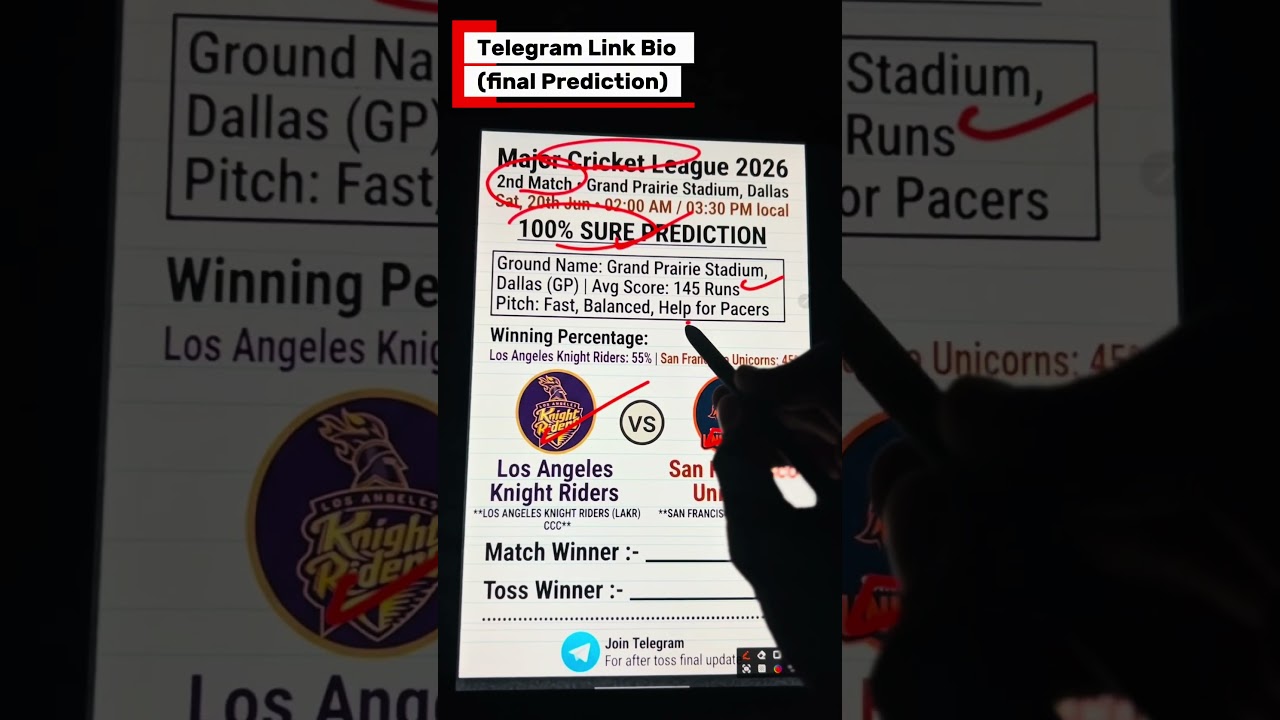Los Angeles Riders Vs San Francisco 2nd Today Match Prediction Mojar Cricket League #MLC #LAKRvsSFU
