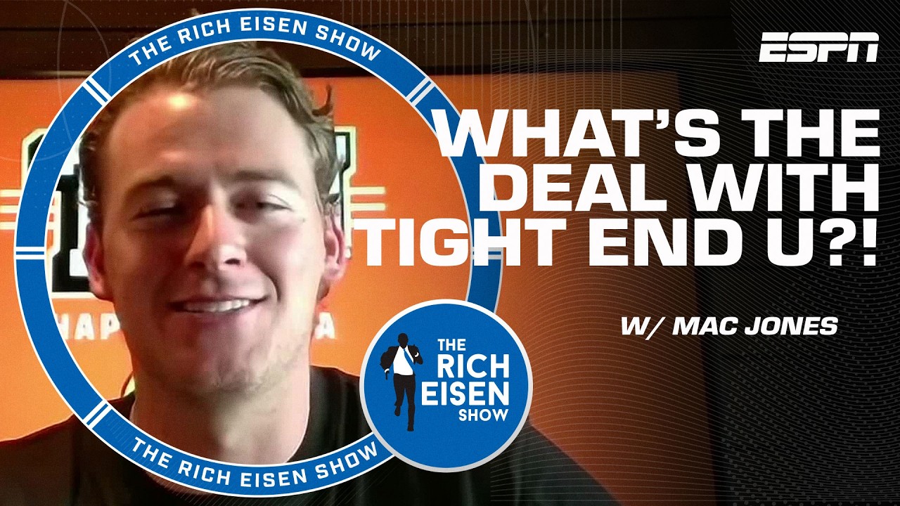 Mac Jones says Tight End U is ‘good, educational football’ not just partying 😅 | The Rich Eisen Show Mac Jones says Tight End U is ‘good, educational football’ not just partying 😅 | The Rich Eisen Show