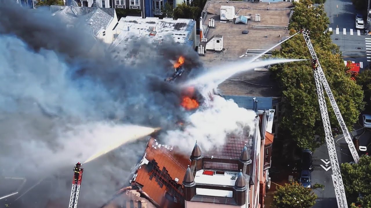 Massive fire at San Francisco church contained Massive fire at San Francisco church contained