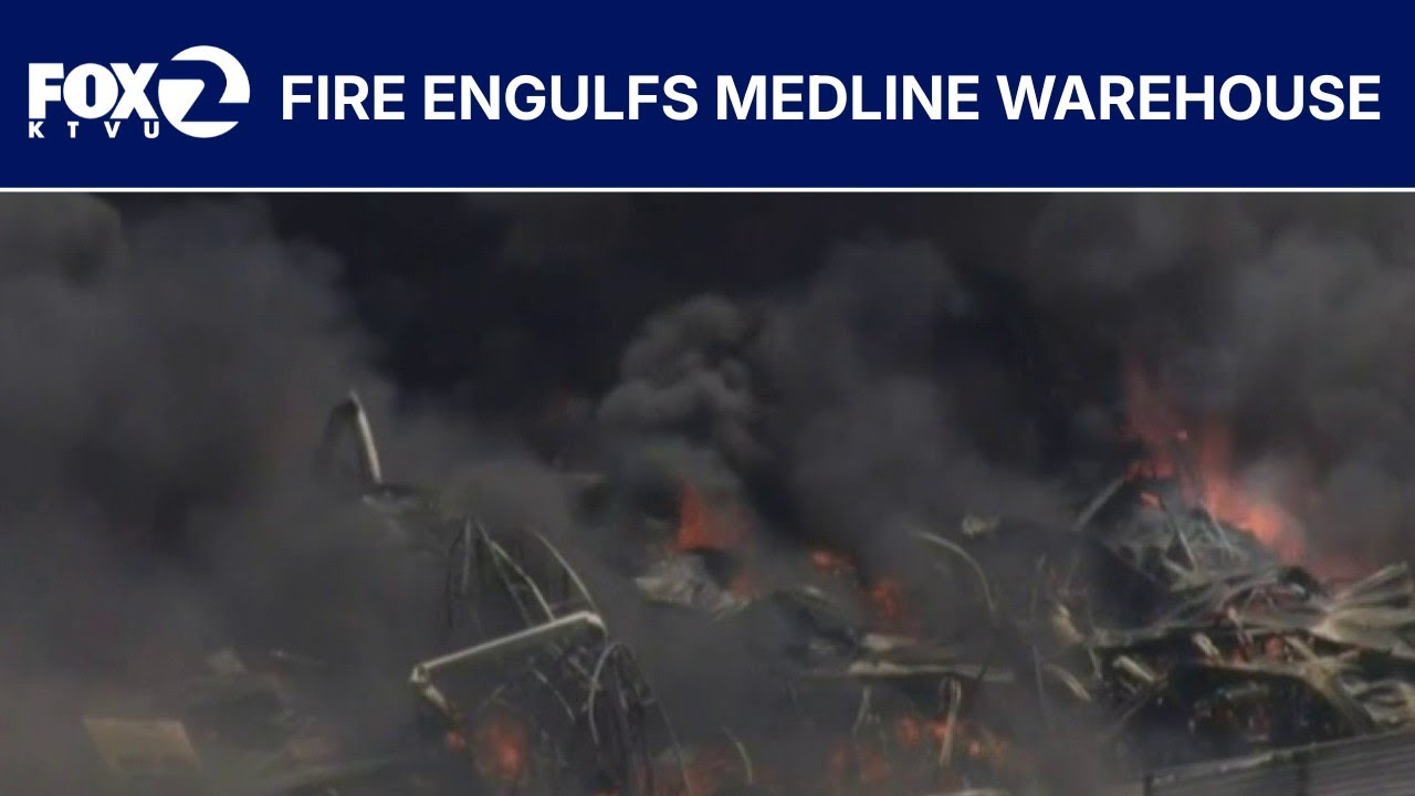 Medline warehouse fire blazing in Tracy | KTVU Medline warehouse fire blazing in Tracy | KTVU