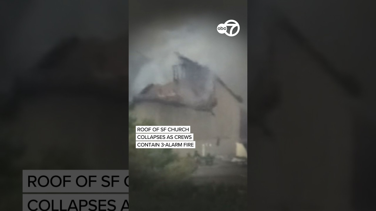 Roof of SF church collapses as crews contain 3-alarm fire Roof of SF church collapses as crews contain 3-alarm fire