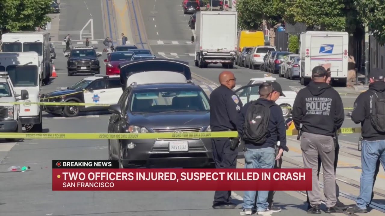 SFPD officers injured, suspect killed in crash during foot chase SFPD officers injured, suspect killed in crash during foot chase