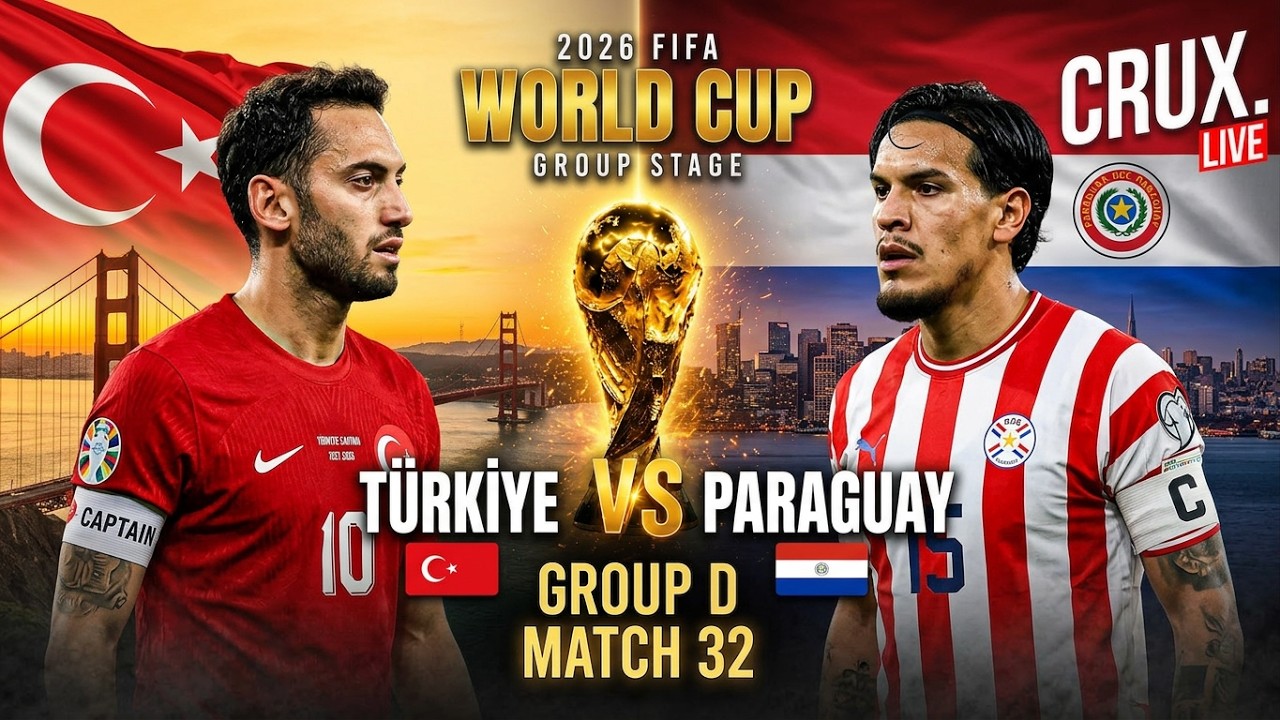 Turkiye vs Paraguay LIVE | FIFA World Cup | Group D Match | San Francisco Bay Area | Çalhanoğlu Turkiye vs Paraguay LIVE | FIFA World Cup | Group D Match | San Francisco Bay Area | Çalhanoğlu