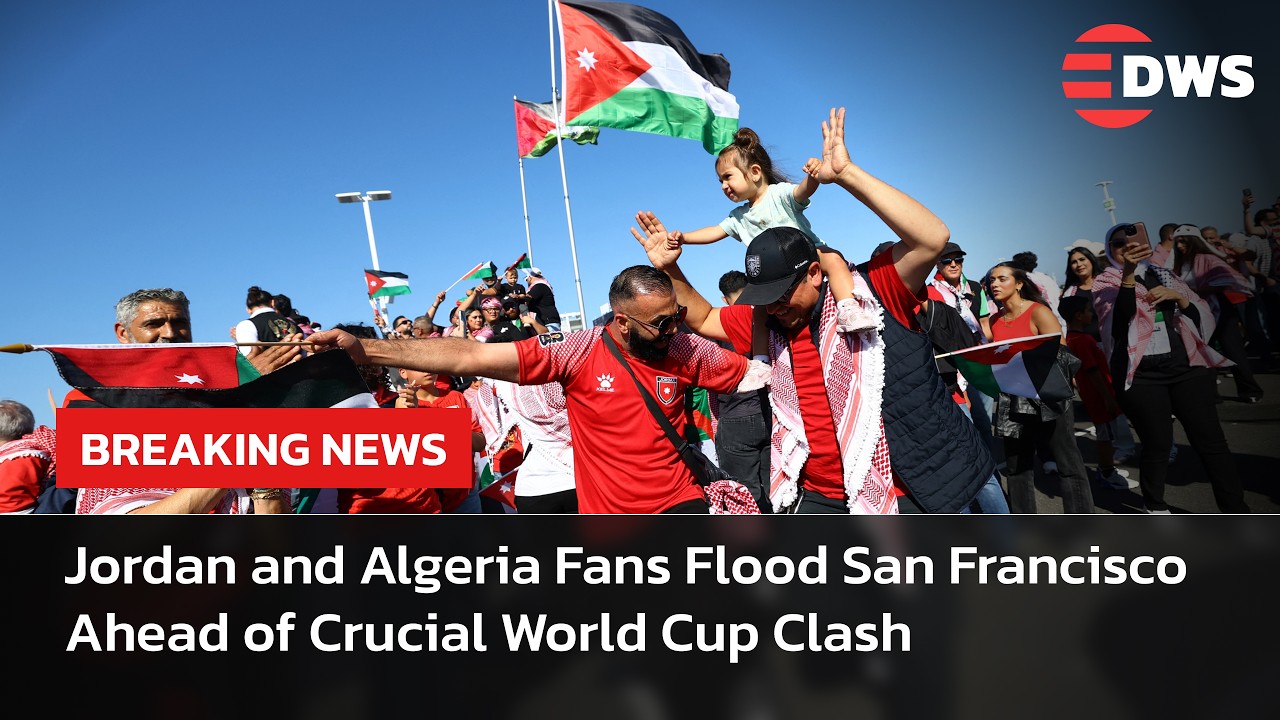 WATCH: Jordan and Algeria Fans Flood San Francisco Ahead of Crucial World Cup Clash | AD15