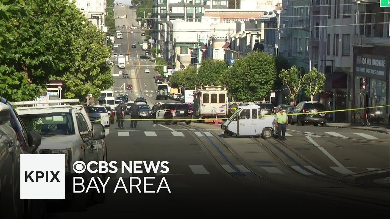 Watch: Location where officers, suspect struck by vehicle in San Francisco’s Nob Hill