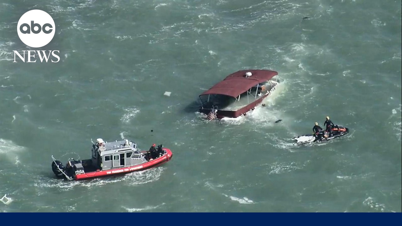 1 dead, 3 missing after boat sinks near Alcatraz Island in San Francisco Bay