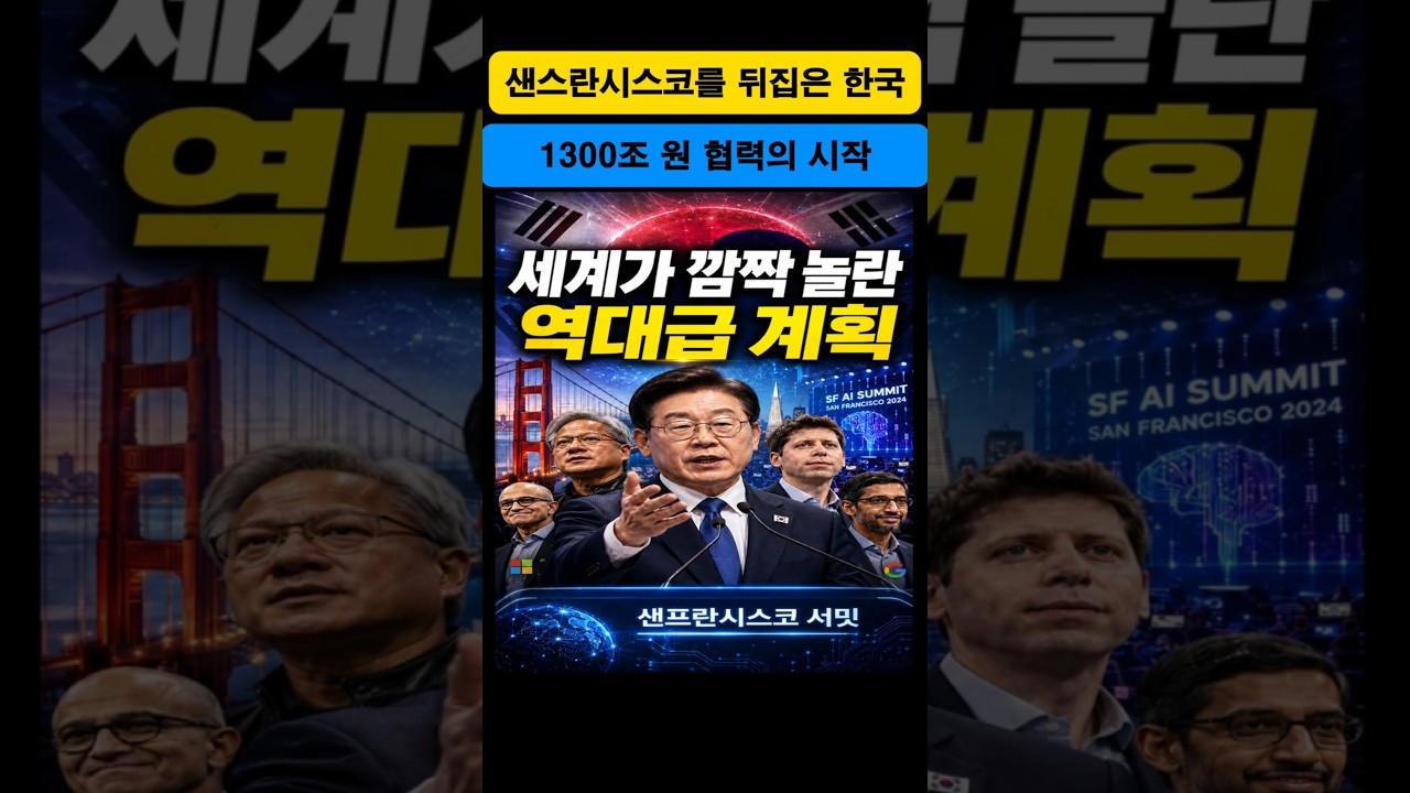 샌프란시스코를 뒤집은 한국 1300조 원 협력의 시작 샌프란시스코를 뒤집은 한국 1300조 원 협력의 시작