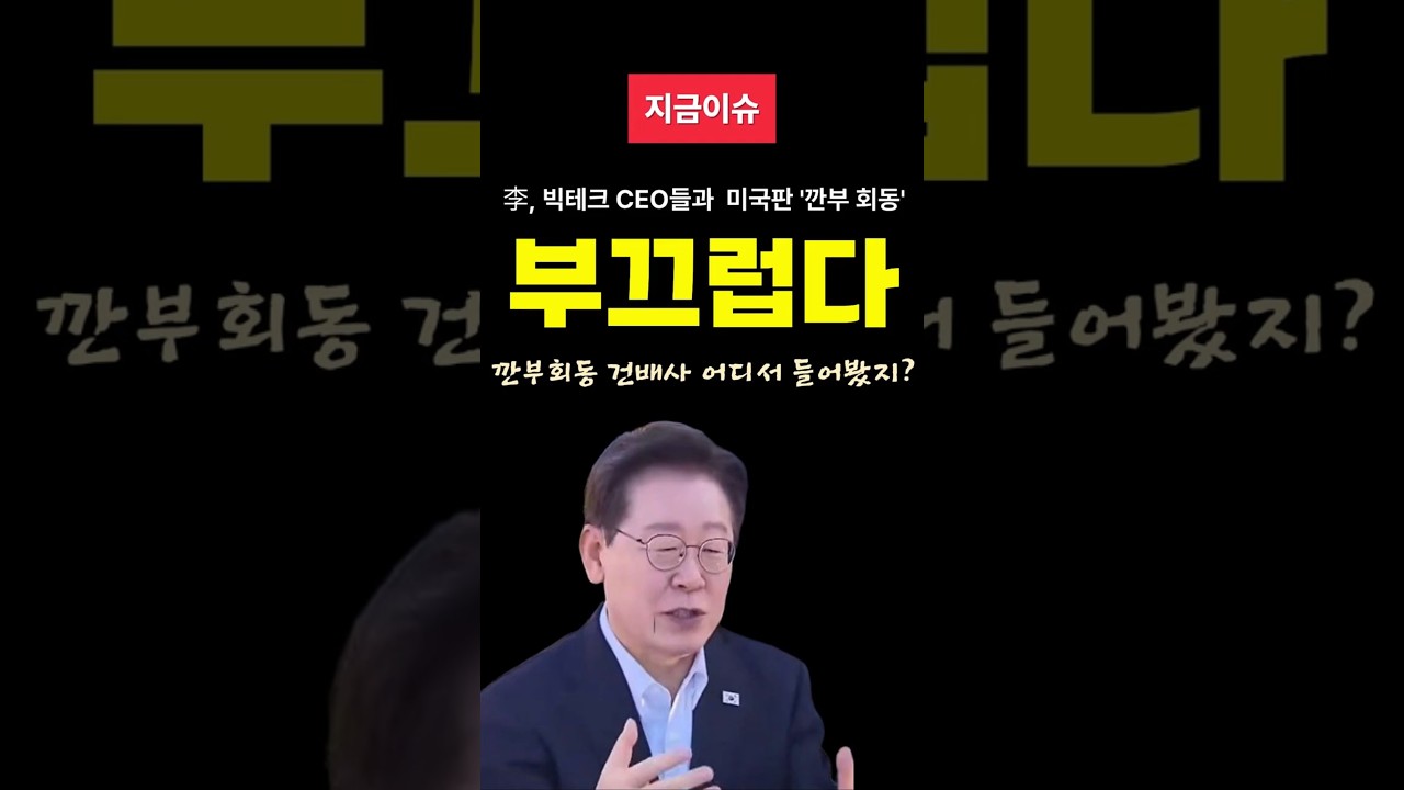 미국 간 이재명 대통령, 미국판 ‘깐부회동’ #정치이슈 #쇼츠 미국 간 이재명 대통령, 미국판 ‘깐부회동’ #정치이슈 #쇼츠