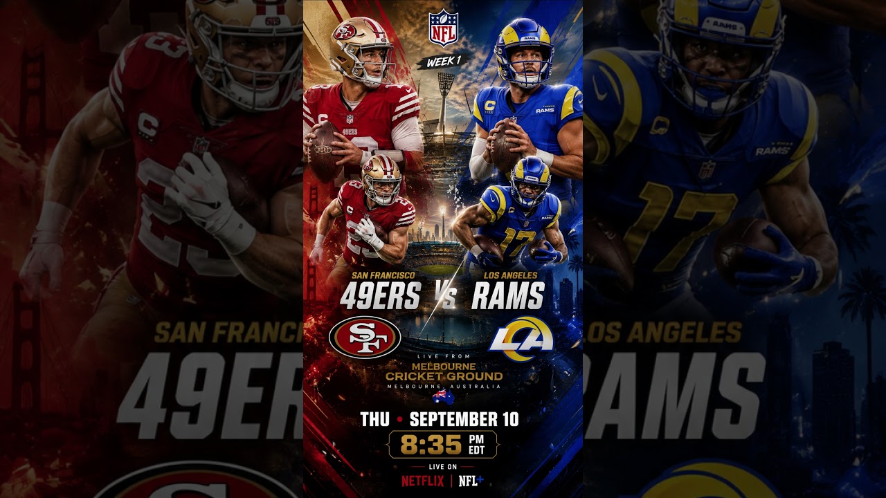 49ers vs Rams | NFL International Game 2026 | Week 1 Preview | Melbourne, Australia 🇦🇺 49ers vs Rams | NFL International Game 2026 | Week 1 Preview | Melbourne, Australia 🇦🇺