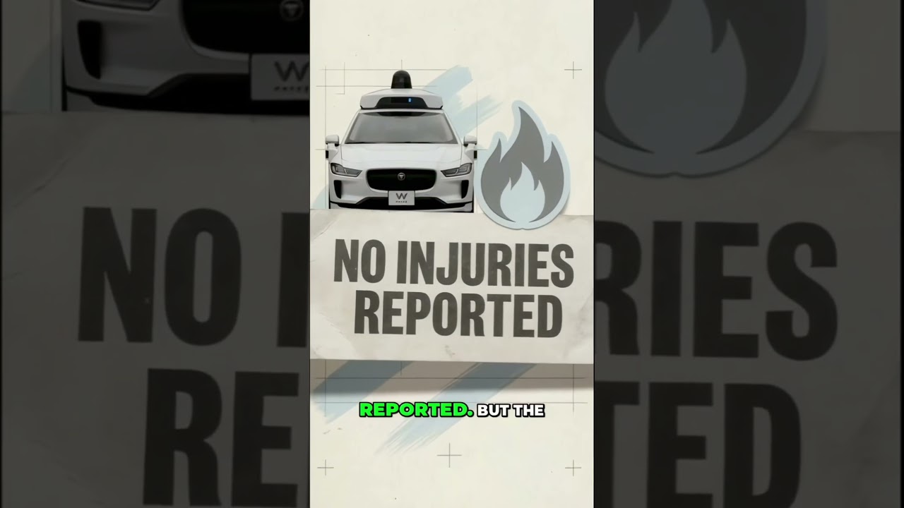 A Driverless Waymo Caught Fire… After Driving Over Fireworks A Driverless Waymo Caught Fire… After Driving Over Fireworks