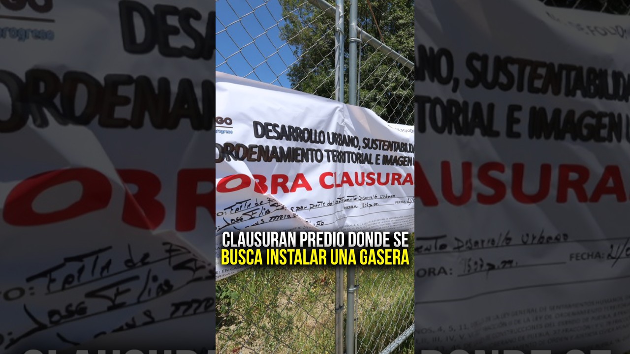 Clausuran predio donde se busca instalar una gasera en San Francisco Ocotlán ⚠️ Clausuran predio donde se busca instalar una gasera en San Francisco Ocotlán ⚠️
