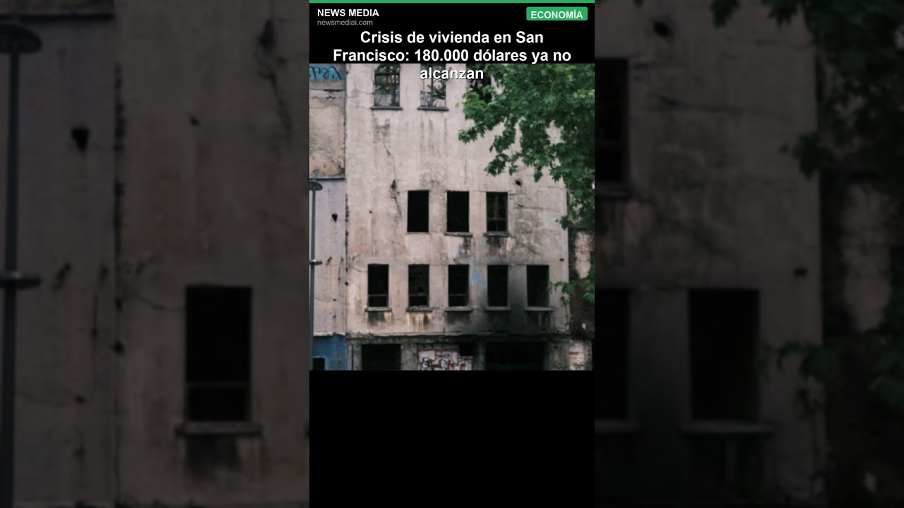 Crisis de vivienda en San Francisco: 180.000 dólares ya no alcanzan #Shorts Crisis de vivienda en San Francisco: 180.000 dólares ya no alcanzan #Shorts