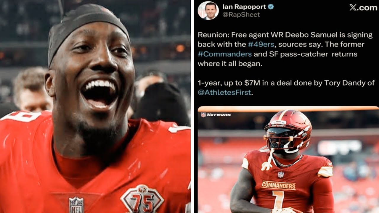 Deebo Samuel Back | Deebo Samuel 49ers Return | San Francisco 49ers news, Deebo Samuel Sign 49ers