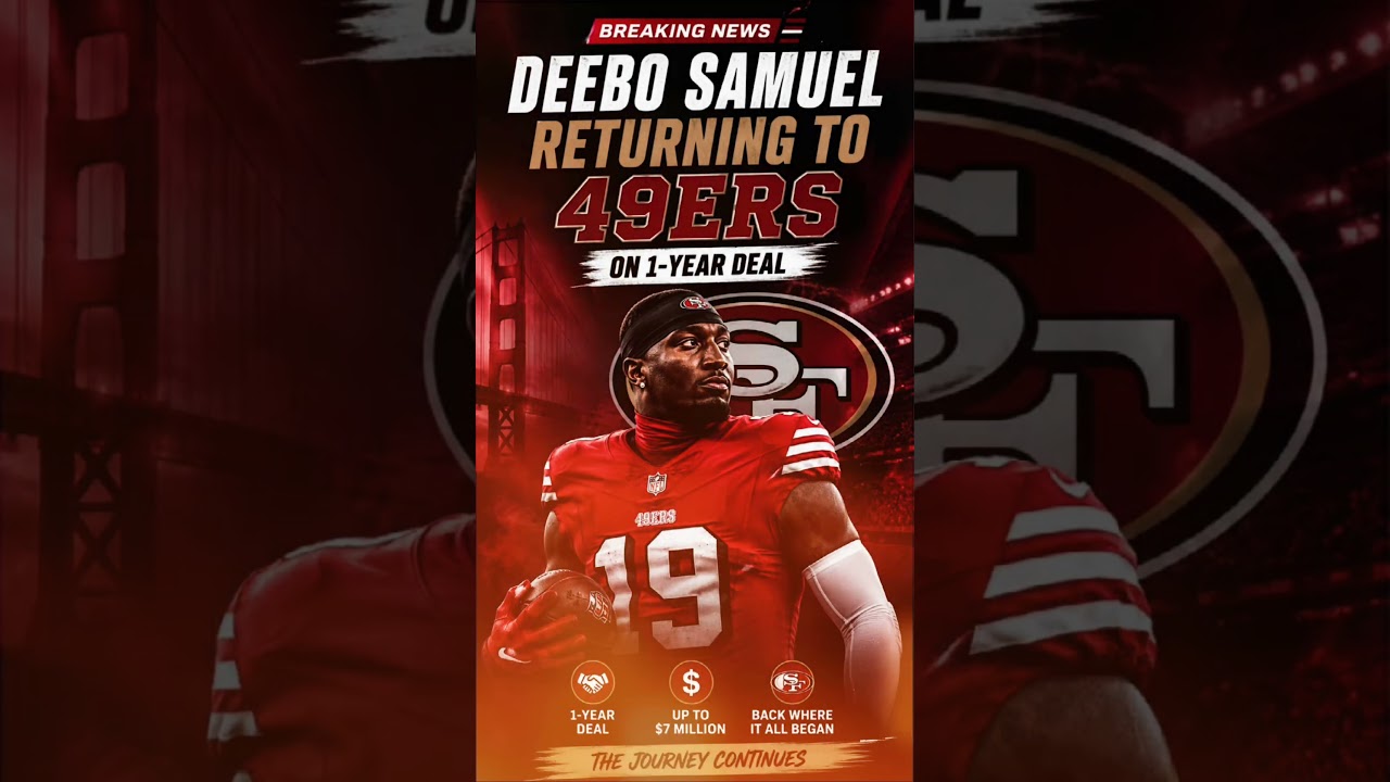 Deebo Samuel Returns to 49ers 🚨 1-Year Deal Confirmed #baseball #football
