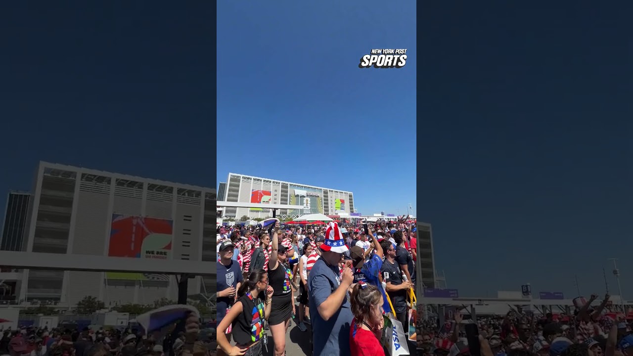 Fans outside of San Francisco Bay Area Stadium ready for USMNT vs Bosnia and Herzegovina 👏 #shorts