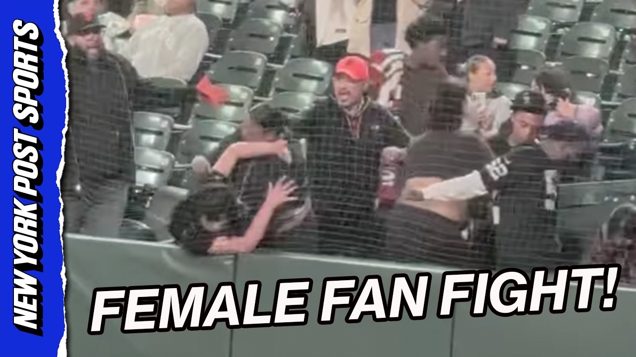 Female fans throw punches at Oracle Park in San Francisco Female fans throw punches at Oracle Park in San Francisco